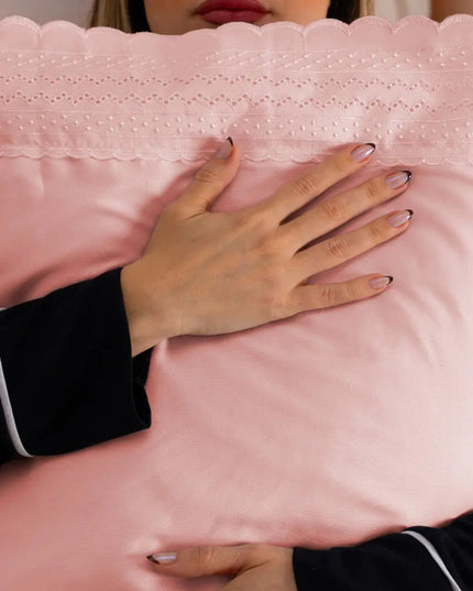 Jogo de Cama Solteiro 300 Fios Micro Percal Premium 3 Peças Rosa Liso