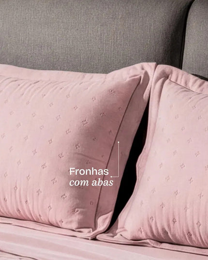 Cobre Leito Colcha Casal Bouti Dupla Face 3 Peças