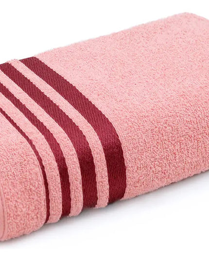 Jogo de Toalhas de Algodão 4 Peças Banho e Rosto Rosa e Azul Karsten