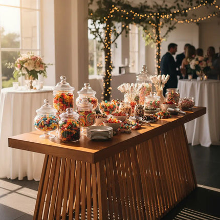 Mesa Ripada em Madeira Mesa para Casamento Festas Decoração