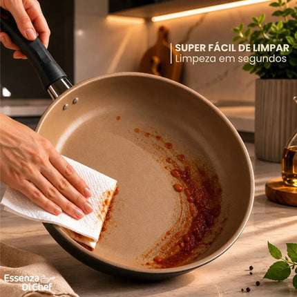 Conjunto de Panelas Antiaderentes 10 Peças Teflon Várias Cores