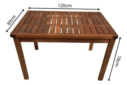 Conjunto Mesa E Bancos Churrasco Madeira Maciça Ember