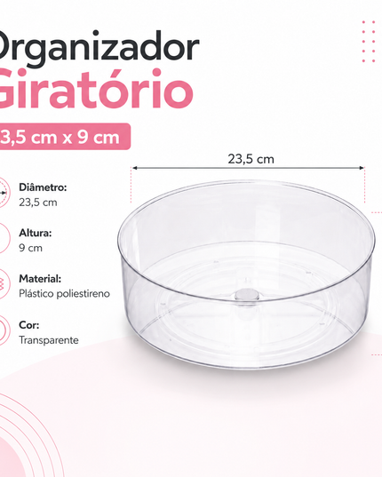 Organizador Giratório 23,5cm x 9cm