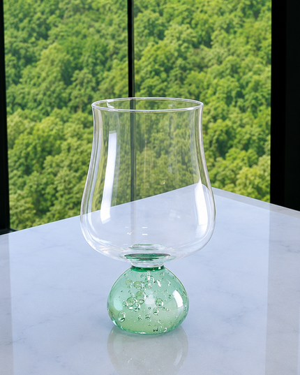 Jogo 6 Taças Base Esfera para Vinho Verde e Transparente 440ml