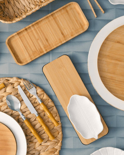 Bandeja de Bambu Hire 28 x 11 cm