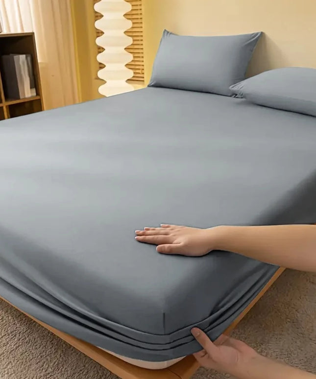 Lençol Casal 400 Fios Micropercal Jogo De Cama 3 peças Com Detalhe Em Ponto Palito
