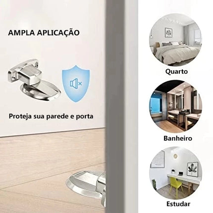 KIT 3/4/5/6 Prendedor Porta Magnético Redondo Ultra Fino Aço 304 Inoxidável Prateado