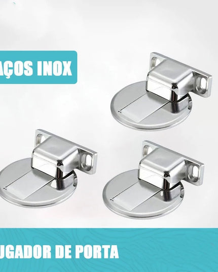 KIT 3/4/5/6 Prendedor Porta Magnético Redondo Ultra Fino Aço 304 Inoxidável Prateado