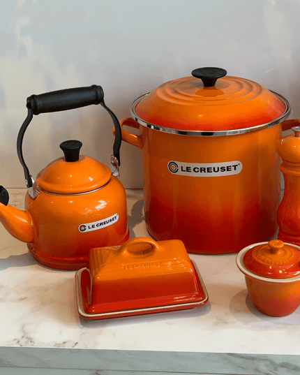 Manteigueira Cerâmica Laranja 17cm Le Creuset