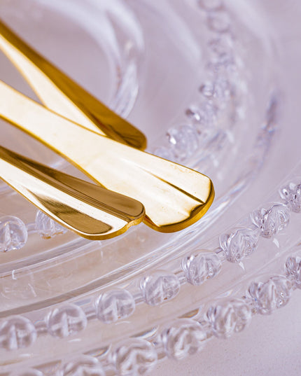 Faqueiro Dourado Aço Inox 24 Peças