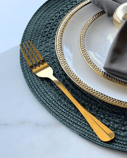 Faqueiro Dourado Aço Inox 24 Peças