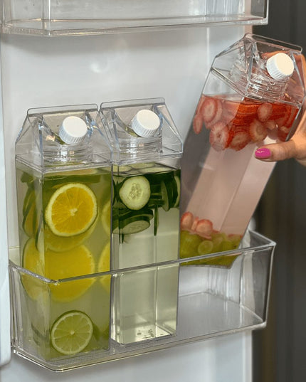 Garrafa Decorativa 1L Transparente Organização para Bebidas