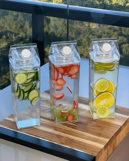 Garrafa Decorativa 1L Transparente Organização para Bebidas
