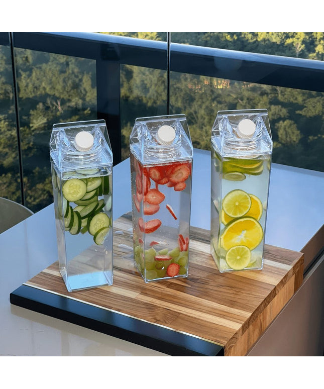Garrafa Decorativa 1L Transparente Organização para Bebidas