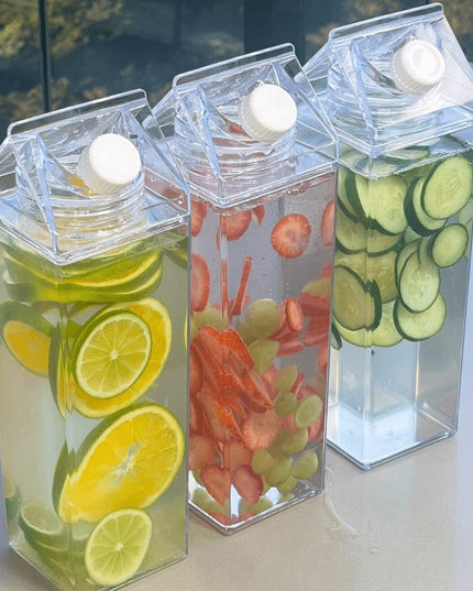Garrafa Decorativa 1L Transparente Organização para Bebidas