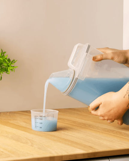 Kit 4 Potes Herméticos Porta Mantimento com Copo Medidor 2,3 Litros