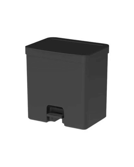 Lixeira de Pedal Trium Duplo Compartimento Preto 20 Litros
