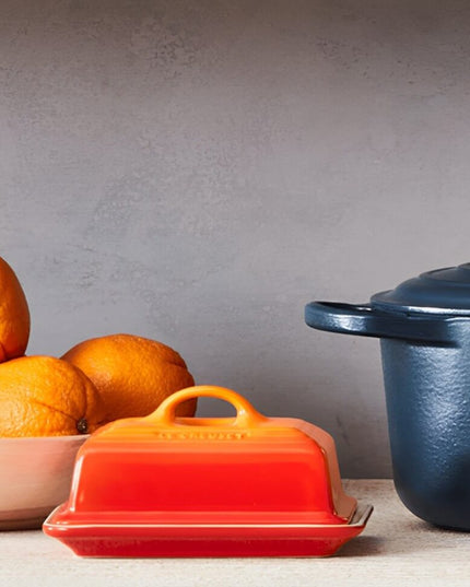 Manteigueira Cerâmica Laranja 17cm Le Creuset
