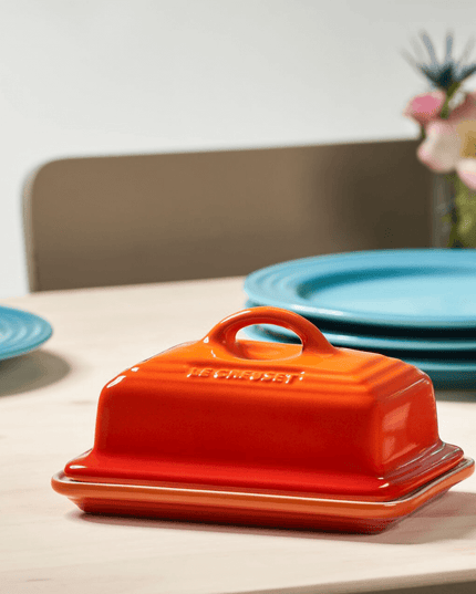 Manteigueira Cerâmica Laranja 17cm Le Creuset