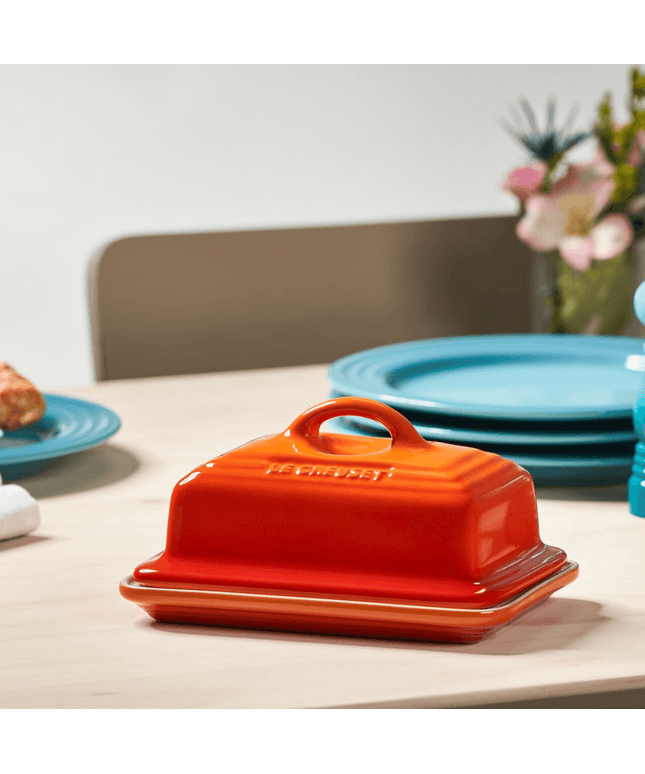 Manteigueira Cerâmica Laranja 17cm Le Creuset