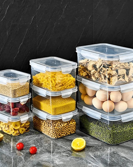 Kit 6 Potes Herméticos Organizador de Geladeira Legumes Frutas Com Cesto Removível