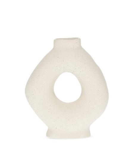 Vaso Decorativo em Cerâmica Vazado 28,5cm