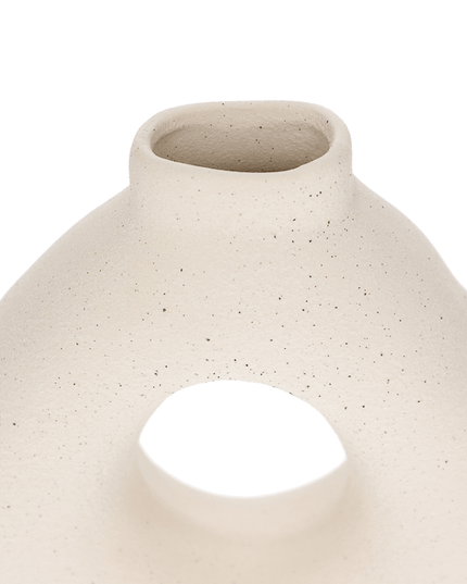 Vaso Decorativo em Cerâmica Vazado 28,5cm